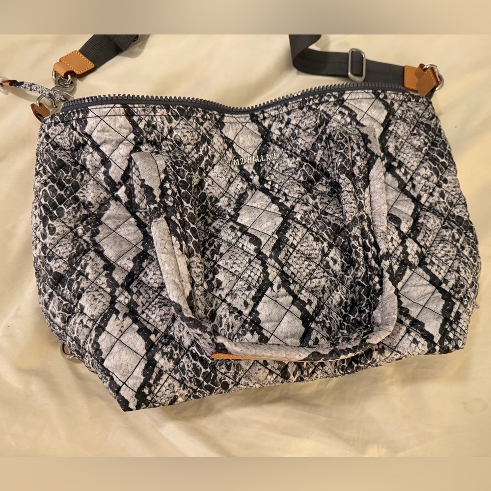 MZ Wallace Medium Sutton Crossbody Snake Print NWT